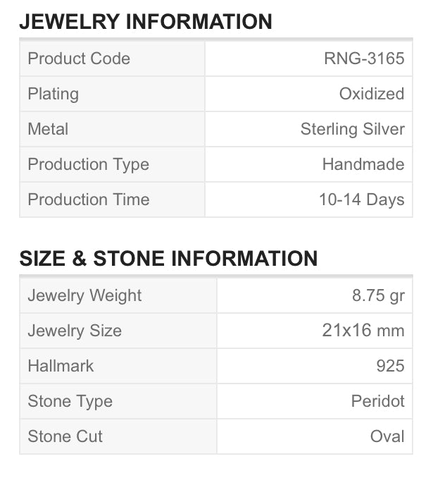Harputture Real Silver Ring H-RNG 3165